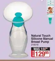 Dis-Chem Nuby Natural Touch Silicone Manual Breast Pump offer