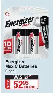 Dis-Chem Energizer Max C Batteries-2's Per Pack offer