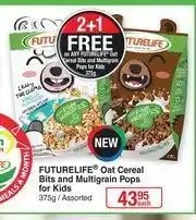 Dis-Chem Futurelife Oat Cereal Bits And Multigrain Pops For Kids Assorted-375g Each offer