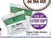 Dis-Chem Vegan Clean Snacks Assorted-For 1 x 50g offer
