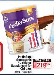 Pediasure Supersonic Nutritional Supplement For Children Assorted-850g