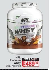 Dis-Chem NPL Platinum Whey Assorted-2kg offer