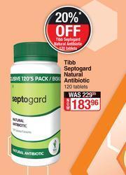 Dis-Chem Tibb Septogard Natural Antibiotic-120 Tablets offer