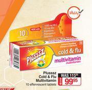 Dis-Chem Plusssz Cold & Flu Multivitamin-10 Effervescent Tablets offer