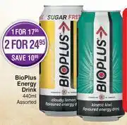 Dis-Chem Bio Plus Energy Drink (Assorted)-440ml Each offer