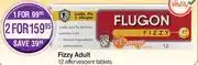 Dis-Chem Flugon Fizzy Adult 12 Effervescent Tablets-For 1 Pack offer