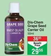 Dis-Chem Grape Seed Carrier Oil-50ml
