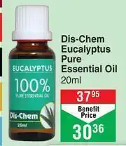 Dis-Chem Dis-Chem Eucalptus Pure Essential Oil-20ml offer