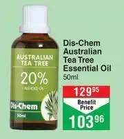 Dis-Chem Dis-Chem Australian Tea Tree Essential Oil-50ml offer