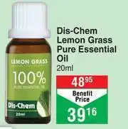 Dis-Chem Dis-Chem Lemon Grass Pure Essential Oil-20ml offer