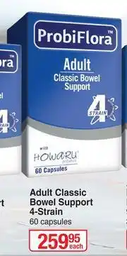 Dis-Chem Probi Flora Adult Classic Bowel Support 4 Strain 60 Capsules-Each offer