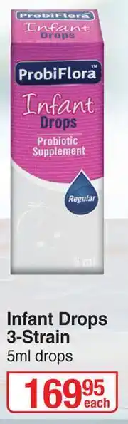 Dis-Chem Probi Flora Infant Drops 3 Strain 5ml Drops-Each offer
