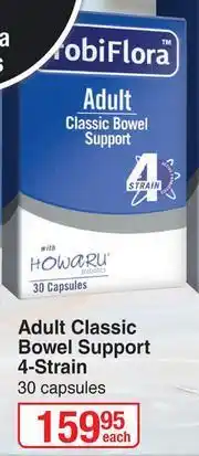 Dis-Chem Probi Flora Adult Classic Bowel Support 4 Strain 30 Capsules-Each offer