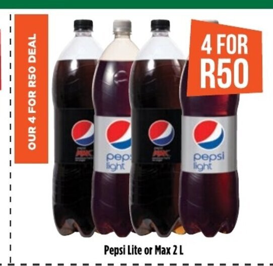 Pepsi Lite or Max 2L offer at Food Lover's Market