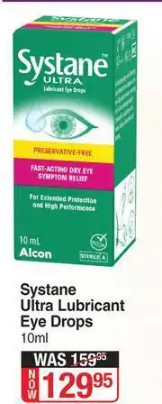 Dis-Chem Systane Ultra Lubricant Eye Drops-10ml offer