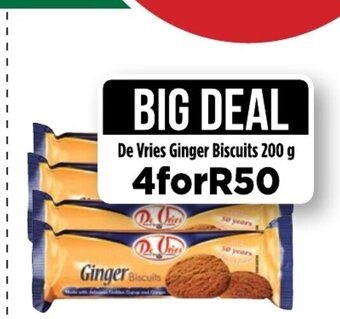 Food Lover's Market De Vries Ginger Biscuits 200g offer