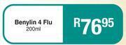Benylin 4 Flu-200ml