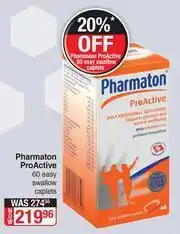 Dis-Chem Pharmaton ProActive-60 Easy Swallow Caplets offer