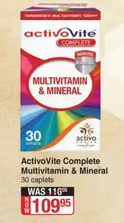 Dis-Chem ActivoVite Complete Multivitamin & Mineral-30 Caplets offer