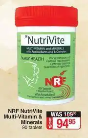 Dis-Chem NRF NutriVite Multi-Vitamin & Mineral-90 Tablets offer