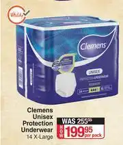 Dis-Chem Clemens Unisex Protection Underwear-Per Pack offer