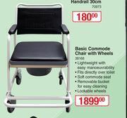 Basic Commode Chair With Wheels offer at Dis-Chem