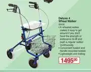 Dis-Chem Deluxe 4 Wheel Walker offer