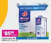 Game Clover Long Life Milk Assorted-6 x 1L Per Pack offer