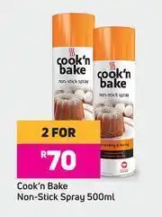 Game Cook n Bake Non Stick Spray-For 2 x 500ml offer