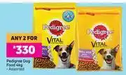 Pedigree Dog Food Assorted-For Any 2 x 4Kg