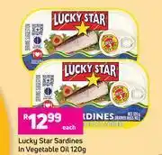 Game Lucky Star Sardines In Vegetable Oil-120g Each offer