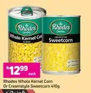 Game Rhodes Whole Kernel Corn Or Creamstyle Sweetcorn-410g Each offer