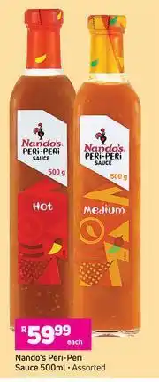 Game Nando's Peri-Peri Sauce Assorted-500ml Each offer