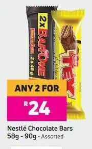 Game Nestle Chocolate Bars Assorted-For Any 2 x 58g-90g offer