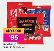 Game Nestle Mini's Assorted-For Any 3 x 130g-210g offer