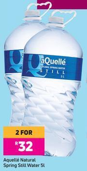 Game Aquelle Natural Spring Still Water-For 2 x 5L offer