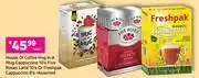 Game House Of Coffee Hug In A Mug Cappuccino 10's Five Roses Latte 10's Or Freshpak Cappuccino 8's-Each offer