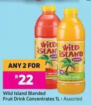 Game Wild Island Blended Fruit Drink Concentrates Assorted-For Any 2 x 1L offer