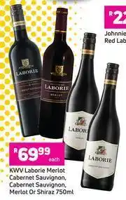 Game KWV Laborie Merlot Cabernet Sauvignon,Cabernet Sauvignon,Merlot Or Shiraz-750ml Each offer