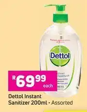 Game Dettol Instant Sanitizer Assorted-200ml Each offer