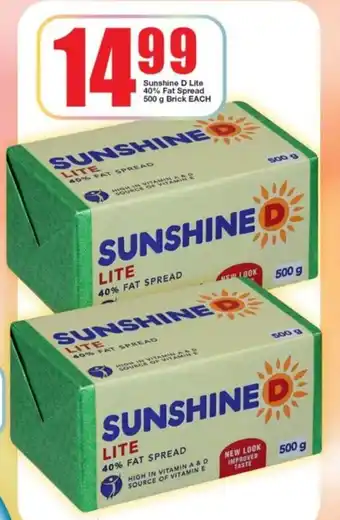 OK Foods Sunshine D Lite Fat Spread 500g offer