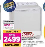 Game Defy 8Kg Twin Tub Washing Machine DTT166 offer