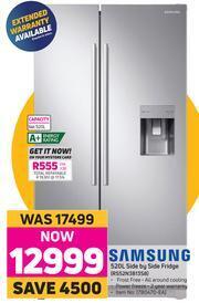 Game Samsung 520L Side By Side Fridge RS52N3B13S8 offer