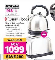 Game Russell Hobbs 2 Piece Stainless Steel Pack RHBSS-56 offer