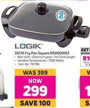 Game Logik 30cm Fry Pan Square RSH009163 offer