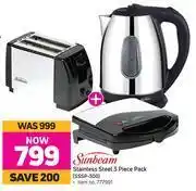 Game Sunbeam Stainless Steel 3 Piece Pack SSSP-300 offer