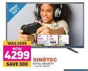 Game Sinotec 109cm (43") Full HD LED TV offer