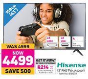 Game Hisense 43" (109cm) FHD TV 43A5200F offer