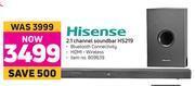 Game Hisense 2.1 Channel Soundbar HS219 offer