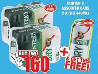Boxer Liquors Hunter's Assorted Cans 2x6x440ml offer